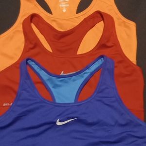 3 pack of dri fit nike sport bras